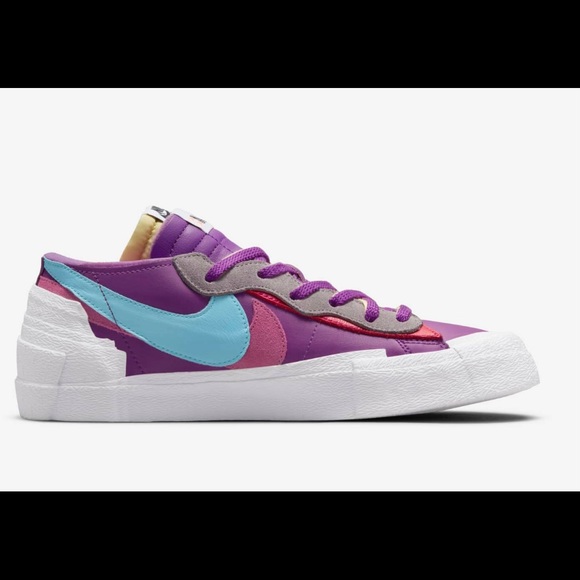 Nike x Sacai x Kaws Blazer Low Purple Dusk - Womens 6 - Picture 2 of 4